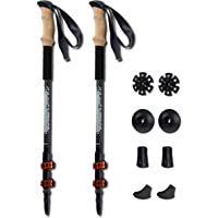 TREKOLOGY Bastones de Senderismo-Trekking (2) – Bastones de Senderismo Ajustables- ultraligeros- telescópicos de…